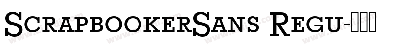 ScrapbookerSans Regu字体转换
